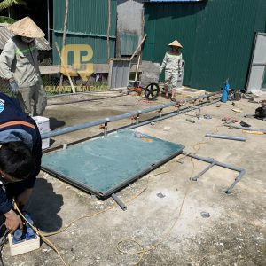 Thi công hệ thống xử lý nước thải chợ Bình Hương – Hà Tĩnh