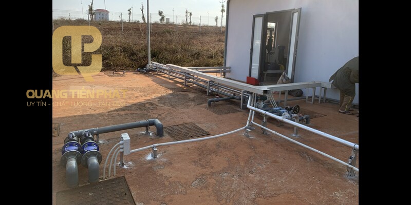 Thi công hệ thống xử lý nước khu dân cư thiên lộc